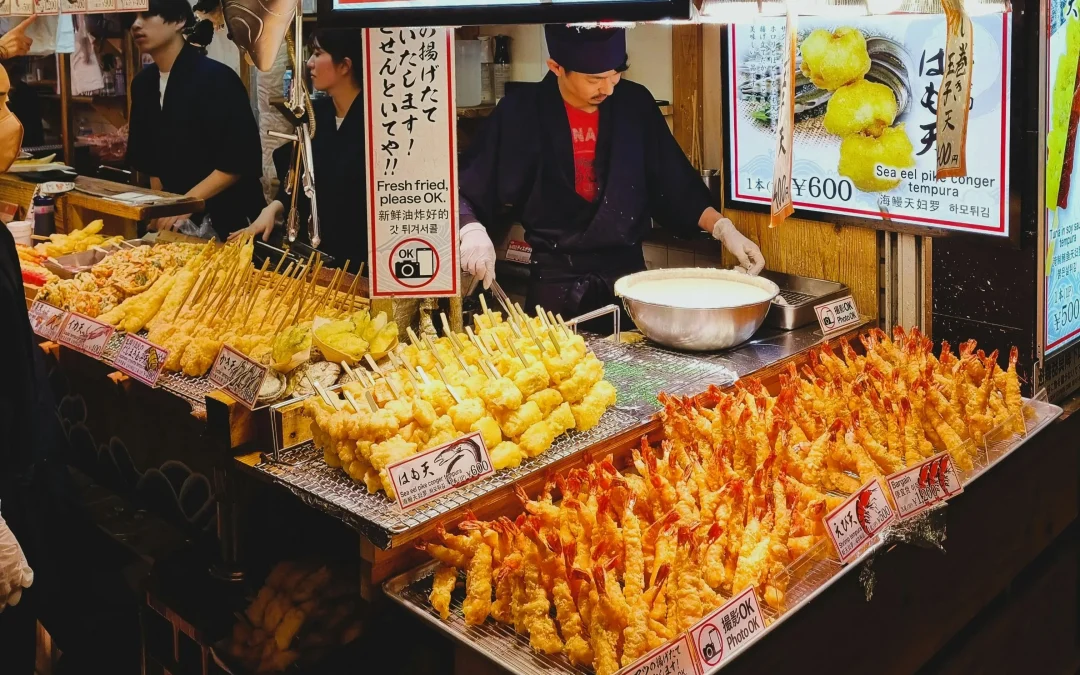 Japanese Market with tempura